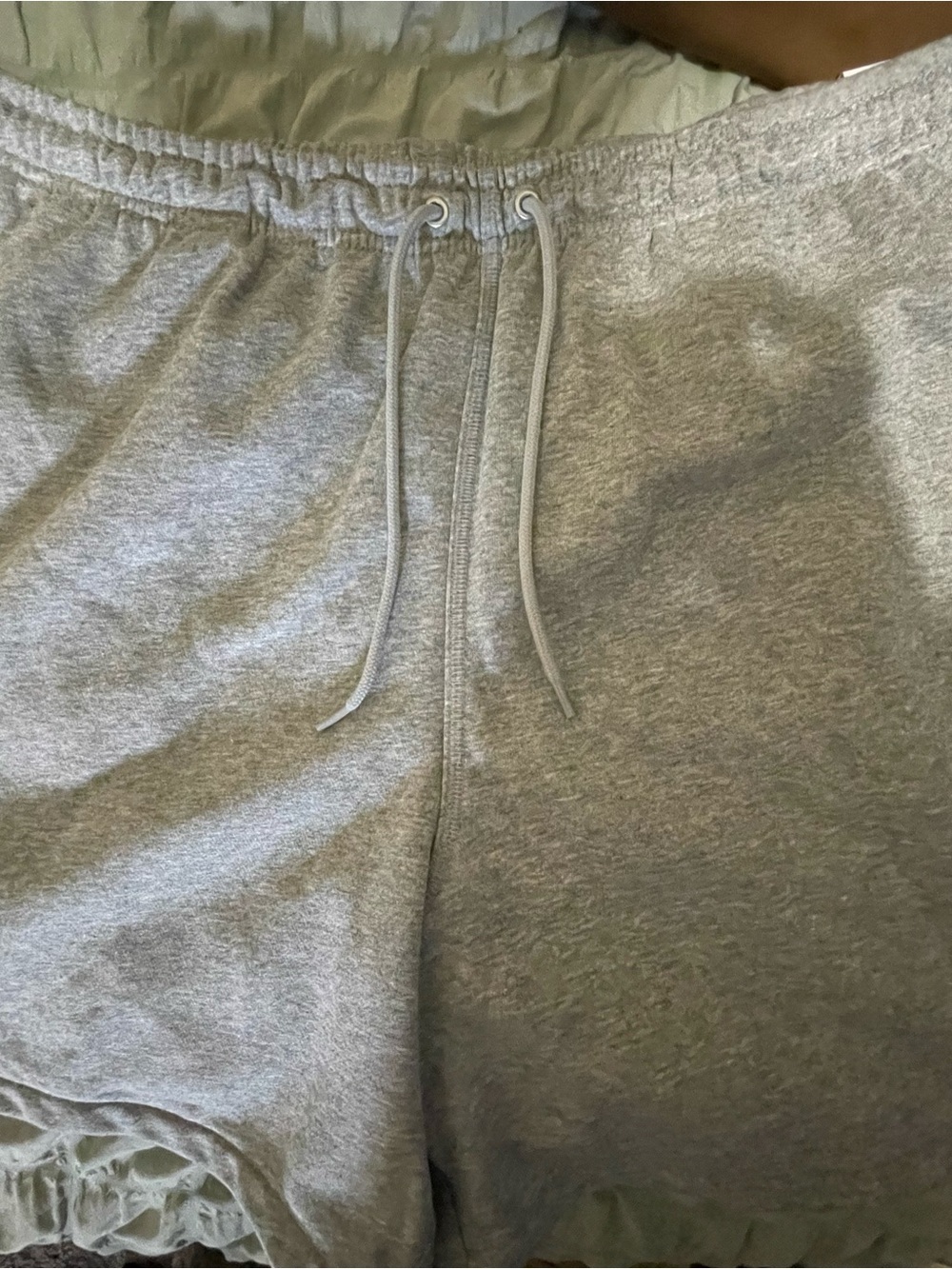 Nike Men's Light Gray Athletic Drawstring Shorts